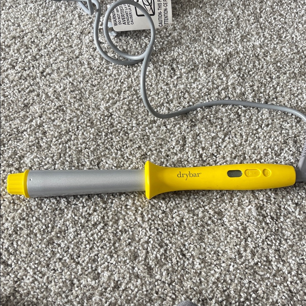 Drybar Vibrant Yellow and Sleek Silver Styling Tool